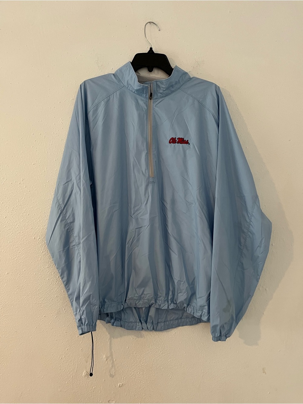Peter Millar Sky Blue Quarter-Zip Windbreaker